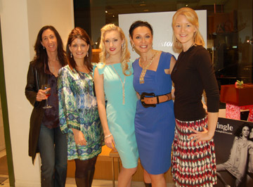 Julie of Women & Wine, Kim of Christofle, Model foe Single Dress, Galina of Single Dress, and Me Lady Chocolatier.